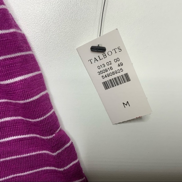 TALBOTS Crew-Neck Shirt. Size Medium. (NWT) - Picture 5 of 6
